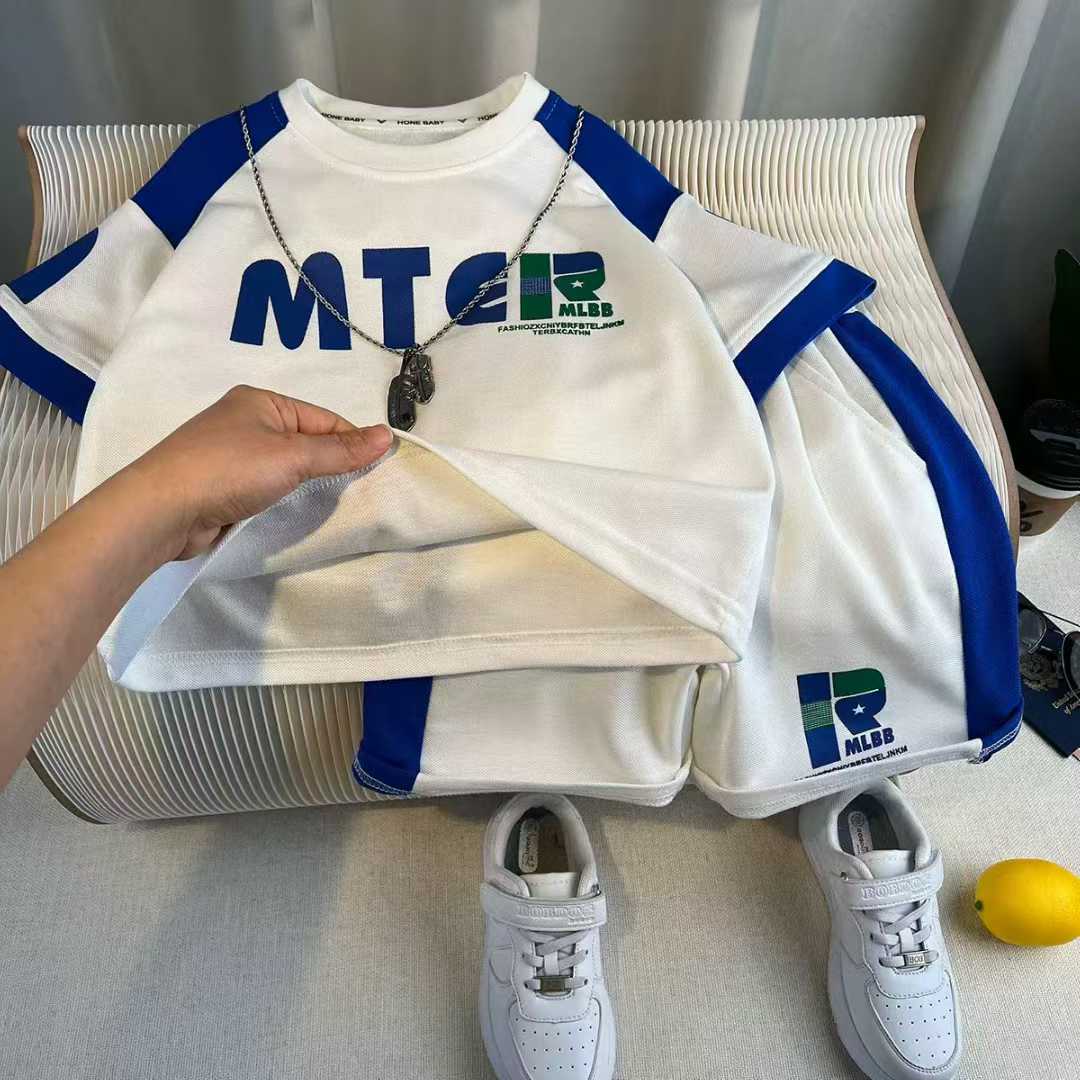 Boys' fashion set, short-sleeve top and shorts