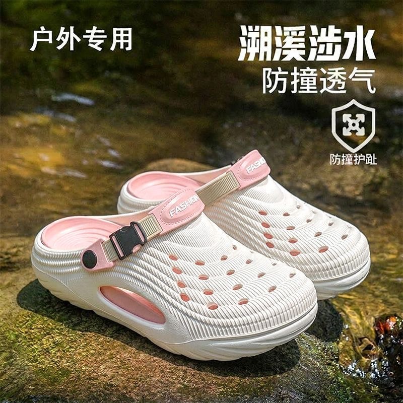 Summer Outdoor Clogs 2026 New Beach Non-Smell Non-Slip Closed-Toe Slippers for Women--94