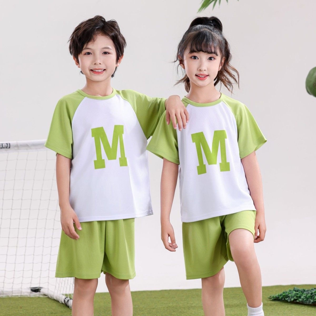 New Children's Short Sleeve Set for Small, Medium, and Large Kids, Sportswear for Girls and Boys, Summer Casual Trendy Two-Piece Set--108